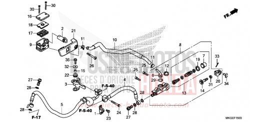 REAR BRAKE MASTER CYLINDER CMX500A2N de 2022